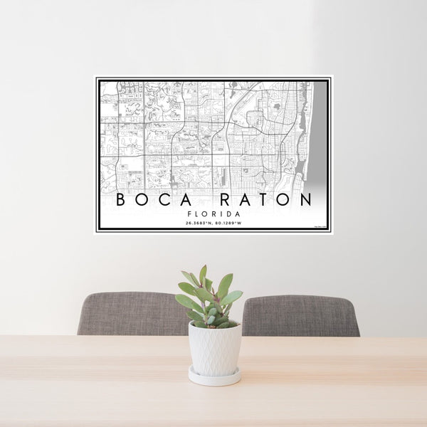 Boca Raton - Florida Classic Map Print