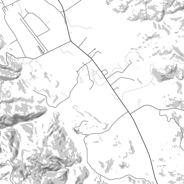 Boonville - California Classic Map Print