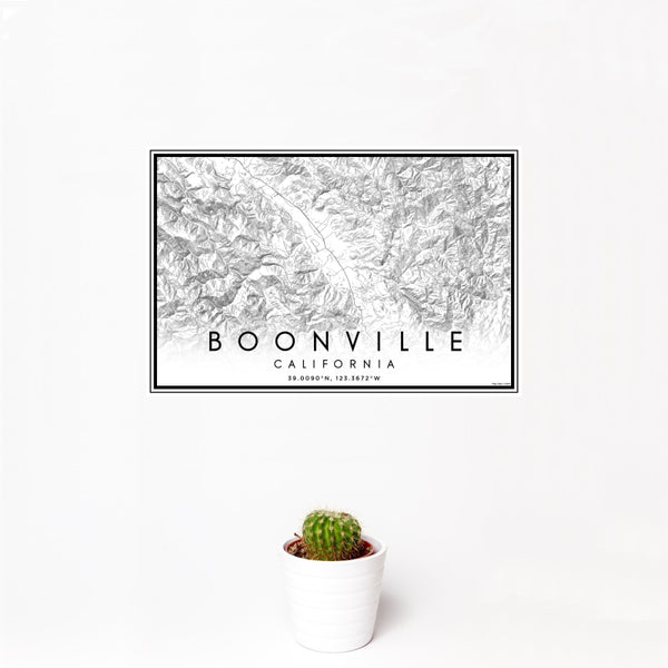 Boonville - California Classic Map Print