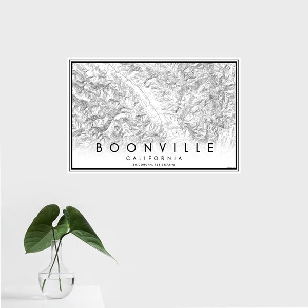 Boonville - California Classic Map Print