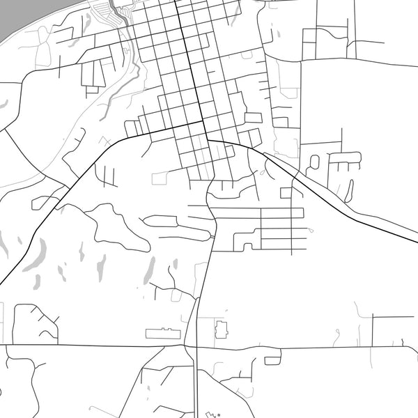 Boonville - Missouri Classic Map Print