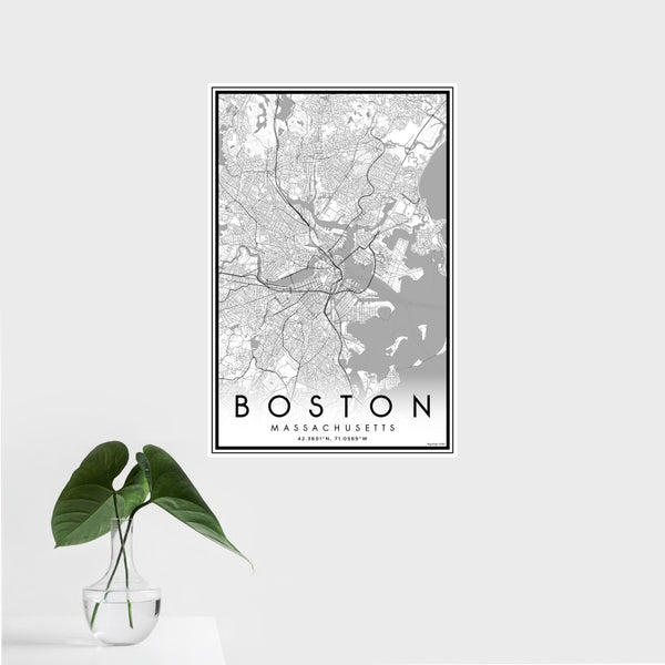 Boston - Massachusetts Classic Map Print