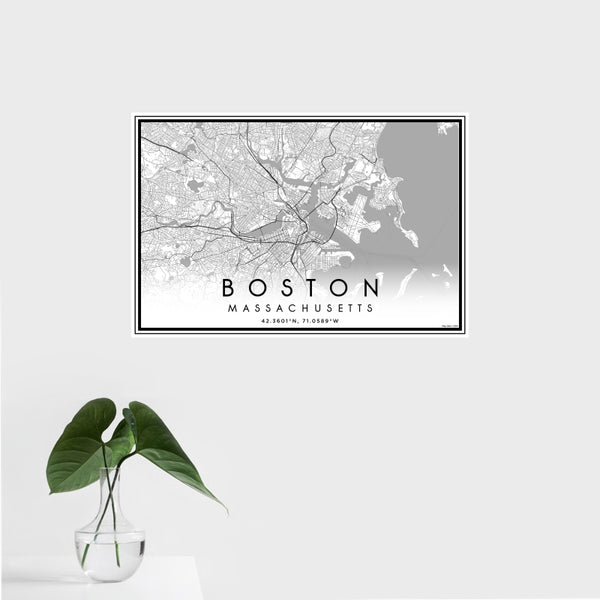 Boston - Massachusetts Classic Map Print