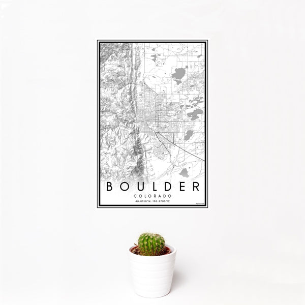 Boulder - Colorado Classic Map Print