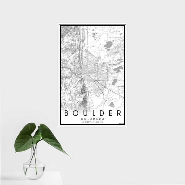 Boulder - Colorado Classic Map Print