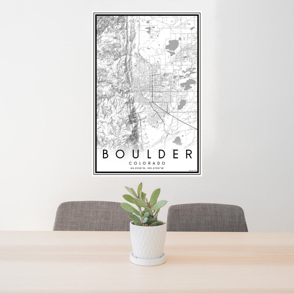 Boulder - Colorado Classic Map Print