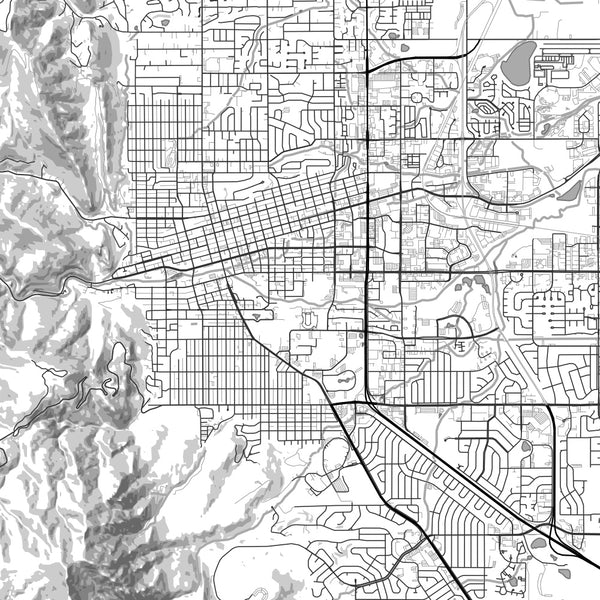 Boulder - Colorado Classic Map Print