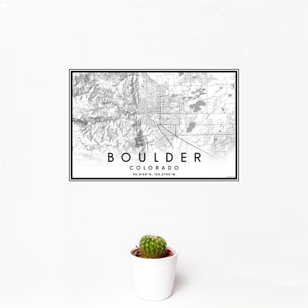Boulder - Colorado Classic Map Print