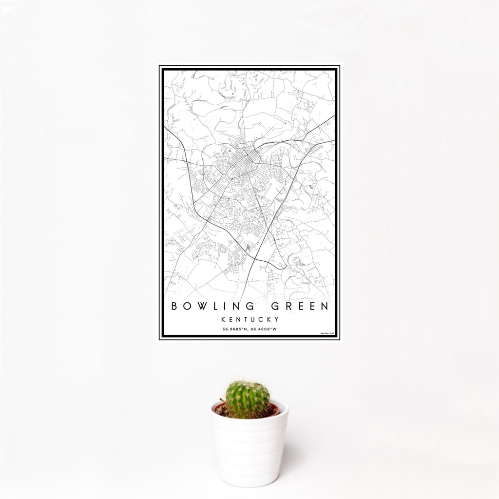 Bowling Green - Kentucky Classic Map Print