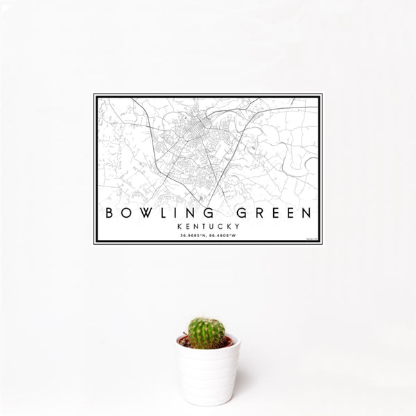 Bowling Green - Kentucky Classic Map Print