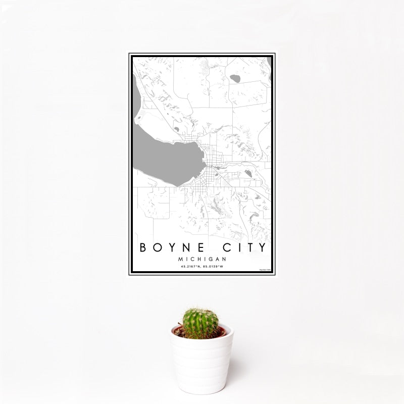 Boyne City - Michigan Classic Map Print