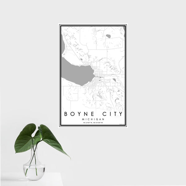 Boyne City - Michigan Classic Map Print