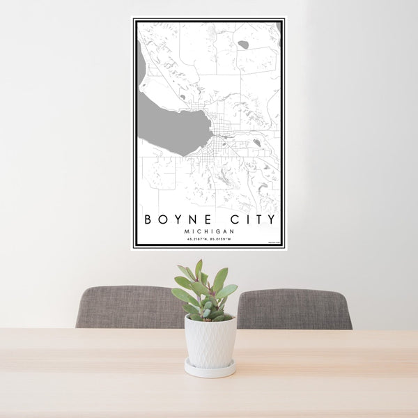 Boyne City - Michigan Classic Map Print