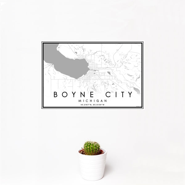 Boyne City - Michigan Classic Map Print