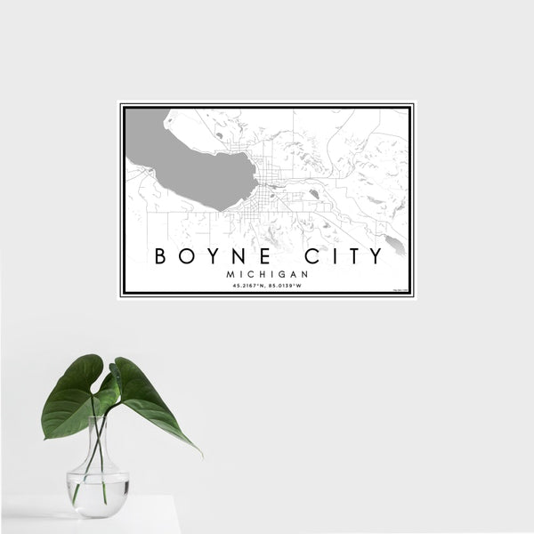 Boyne City - Michigan Classic Map Print