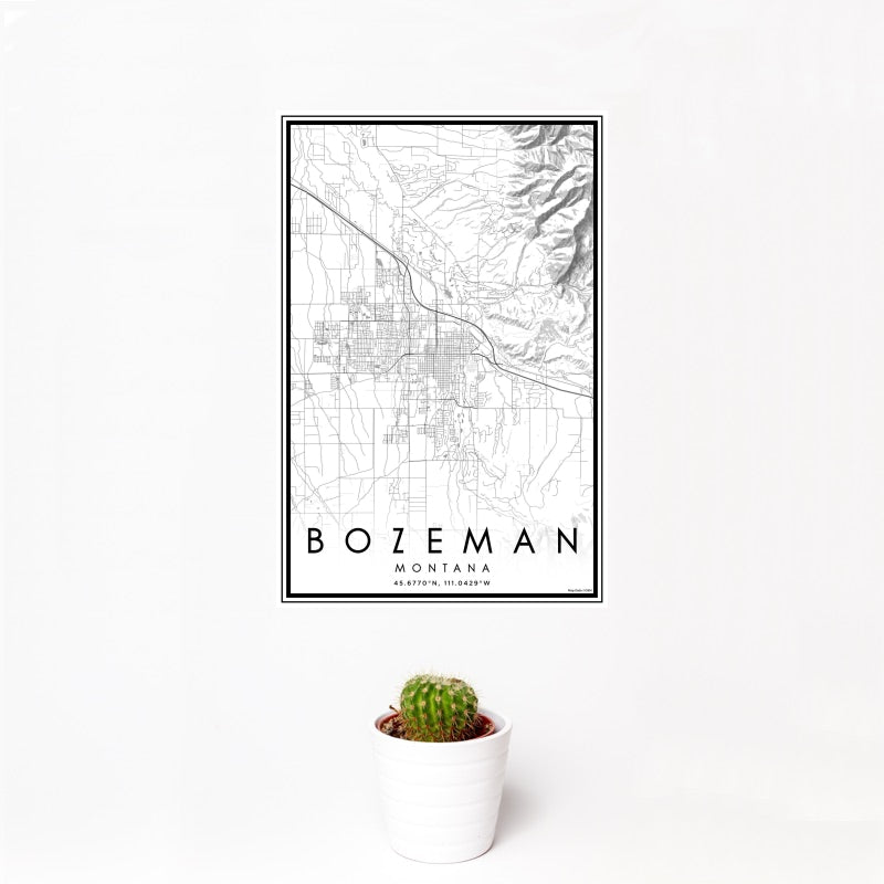 Bozeman - Montana Classic Map Print