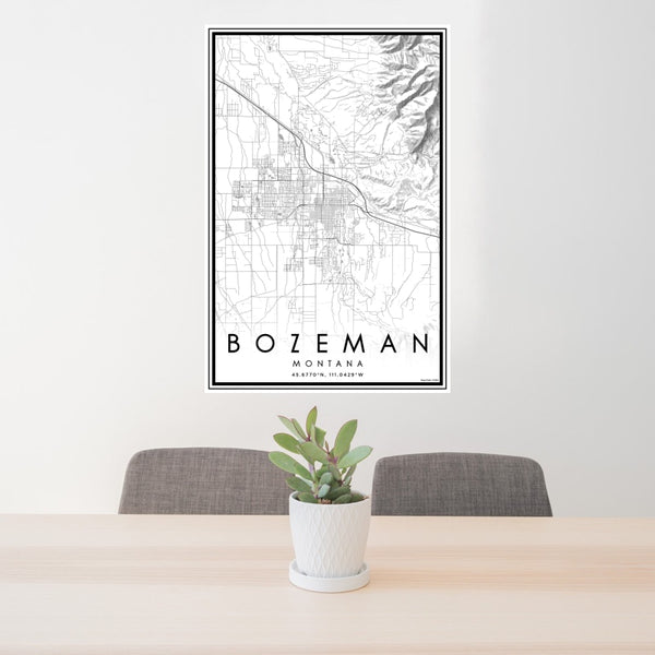 Bozeman - Montana Classic Map Print