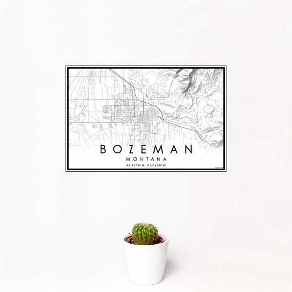Bozeman - Montana Classic Map Print