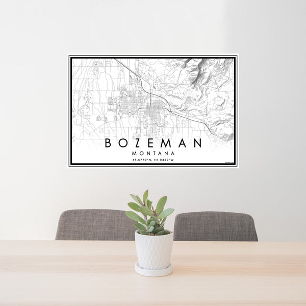 Bozeman - Montana Classic Map Print