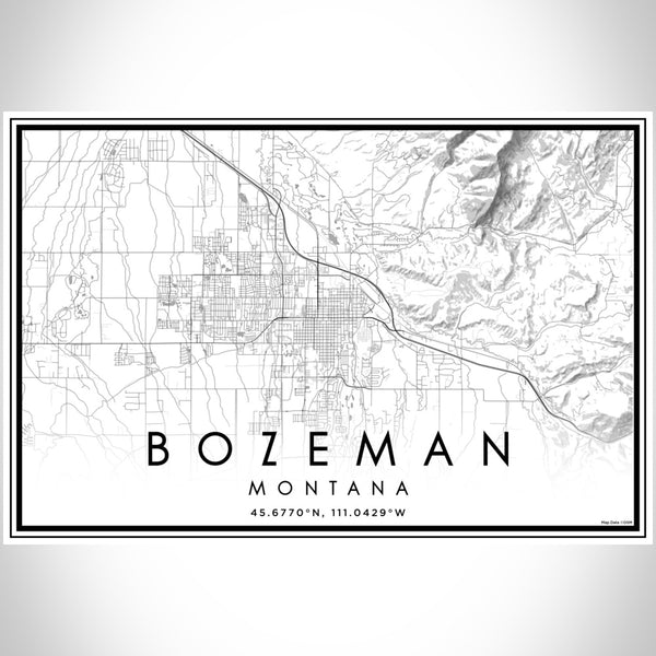 Bozeman - Montana Classic Map Print