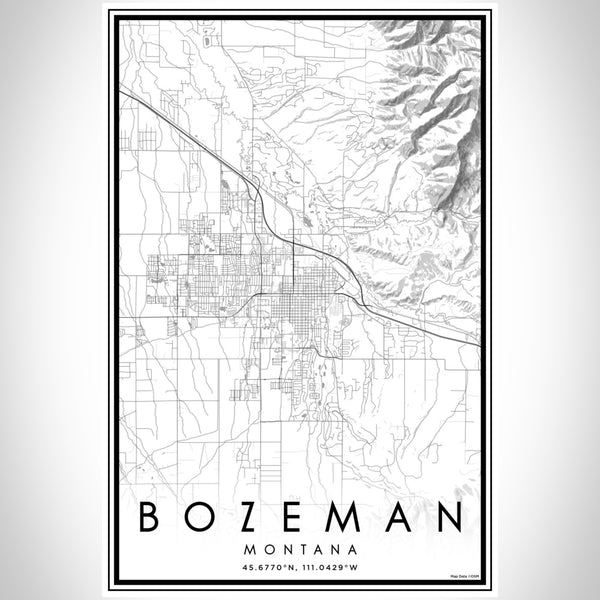 Bozeman - Montana Classic Map Print