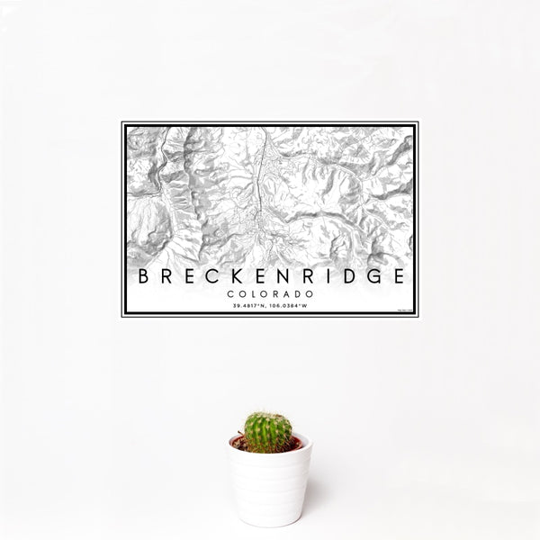 Breckenridge - Colorado Classic Map Print