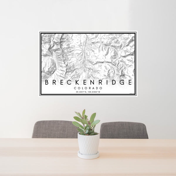 Breckenridge - Colorado Classic Map Print