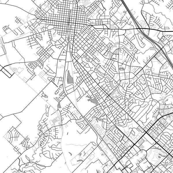 Bryan - Texas Classic Map Print