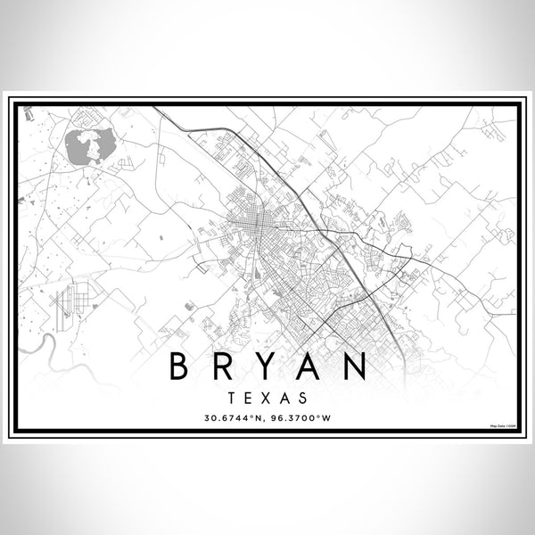 Bryan - Texas Classic Map Print