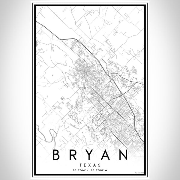 Bryan - Texas Classic Map Print