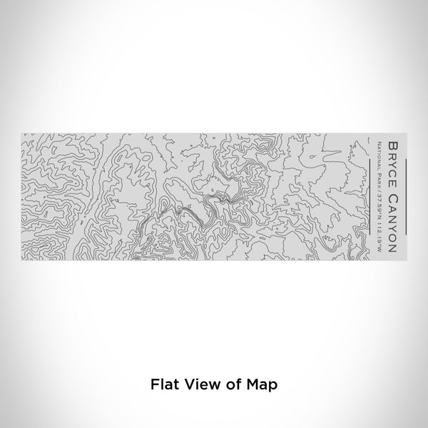 Rendered View of Bryce Canyon National Park Map Engraving on 10oz Stainless Steel Insulated Cup with Sipping Lid