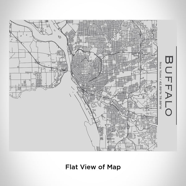 Buffalo - New York Map Bottle with Bamboo Top