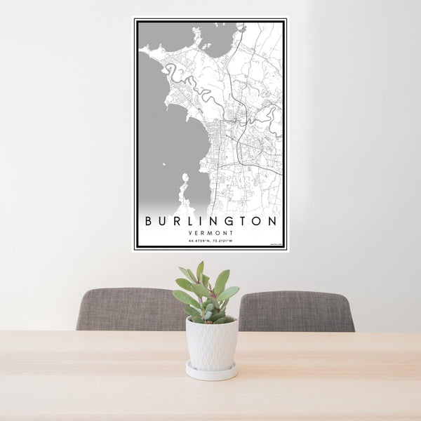 Burlington - Vermont Classic Map Print