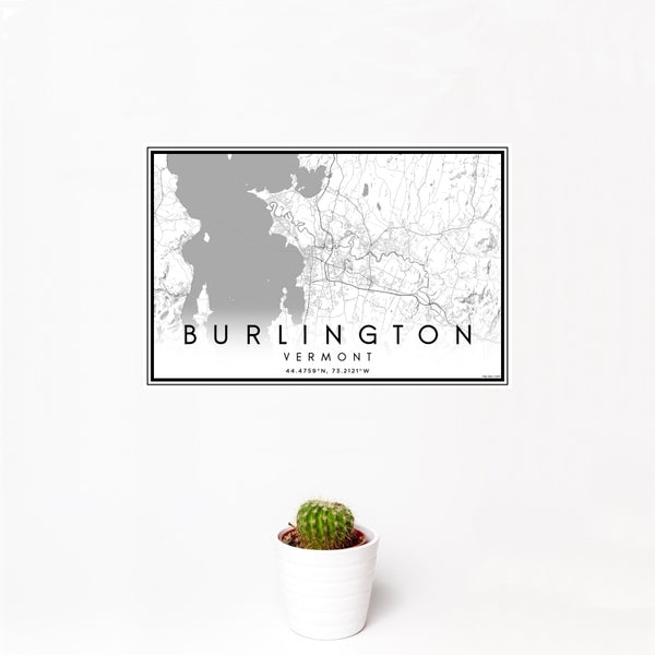 Burlington - Vermont Classic Map Print