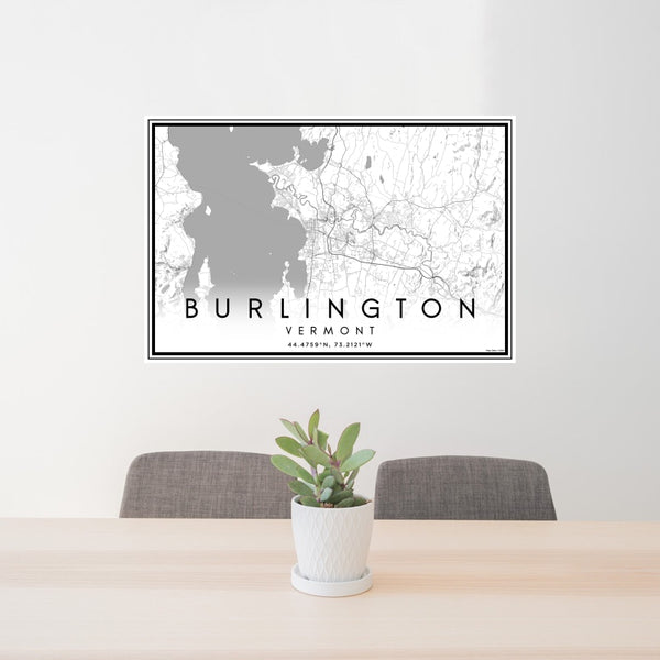Burlington - Vermont Classic Map Print