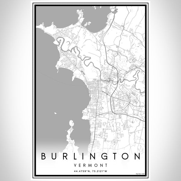 Burlington - Vermont Classic Map Print