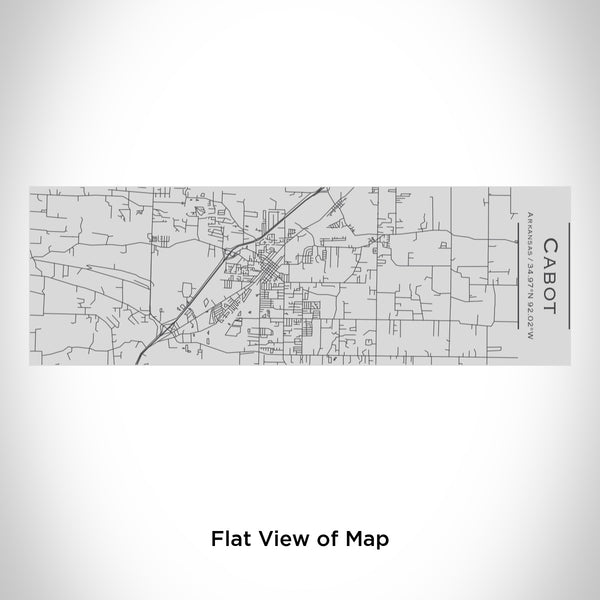 Rendered View of Cabot Arkansas Map Engraving on 10oz Stainless Steel Insulated Cup with Sipping Lid