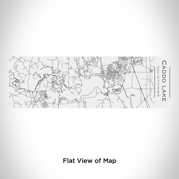 Rendered View of Caddo lake Texas Map Engraving on 10oz Stainless Steel Insulated Cup with Sliding Lid in White