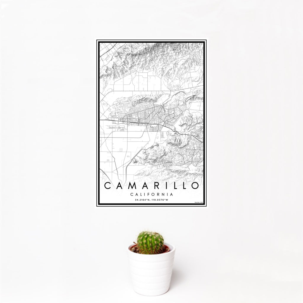 Camarillo - California Classic Map Print