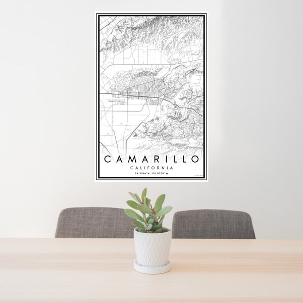 Camarillo - California Classic Map Print