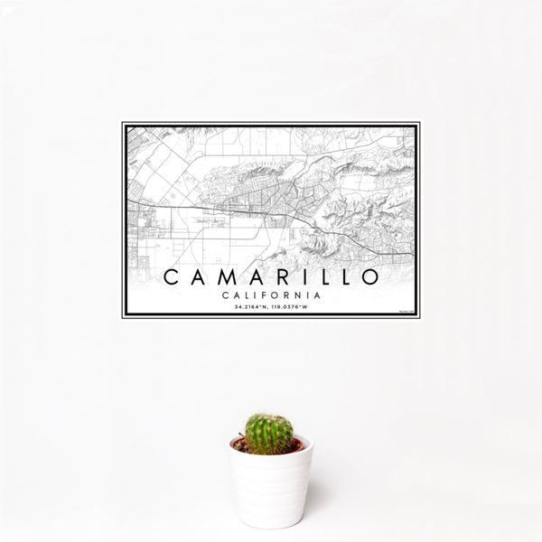 Camarillo - California Classic Map Print