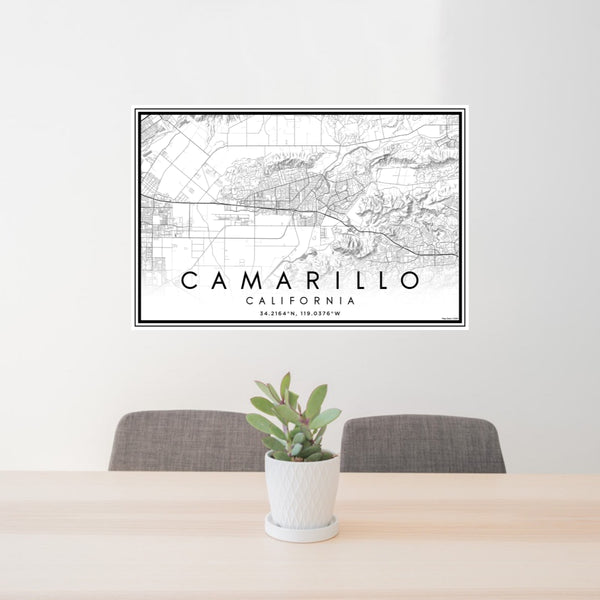 Camarillo - California Classic Map Print
