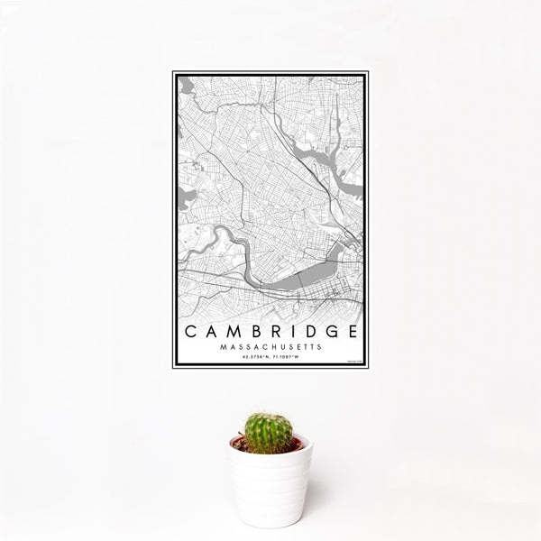 Cambridge - Massachusetts Classic Map Print