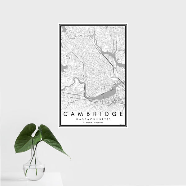 Cambridge - Massachusetts Classic Map Print