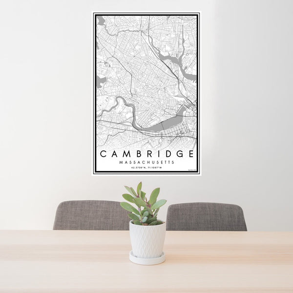 Cambridge - Massachusetts Classic Map Print