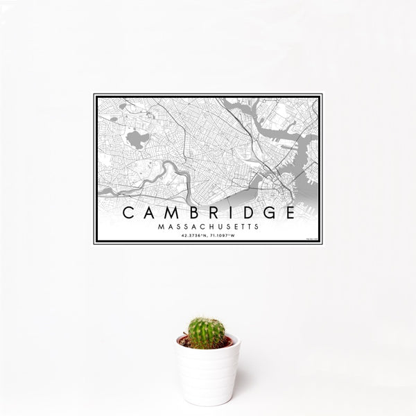 Cambridge - Massachusetts Classic Map Print