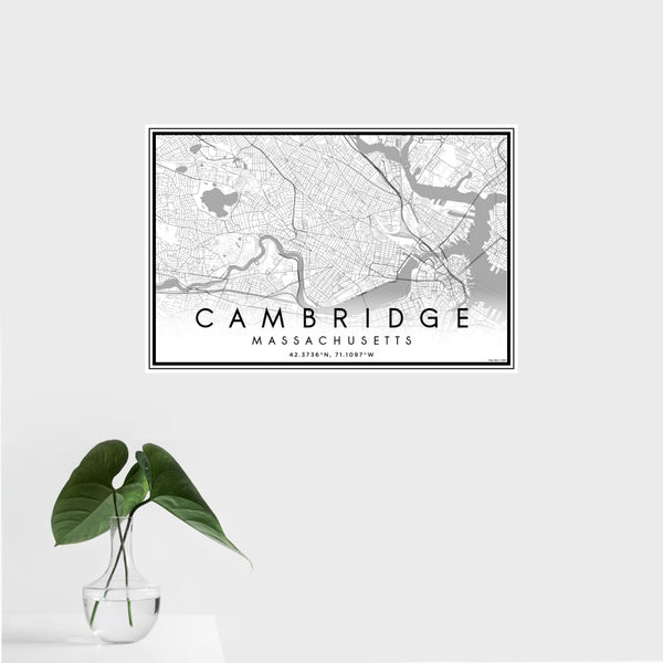 Cambridge - Massachusetts Classic Map Print