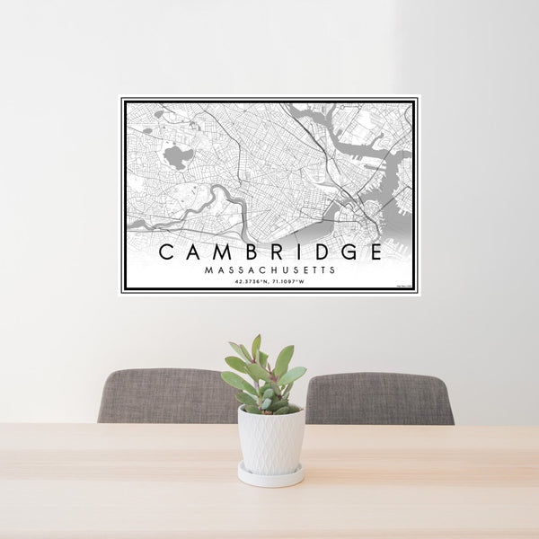 Cambridge - Massachusetts Classic Map Print