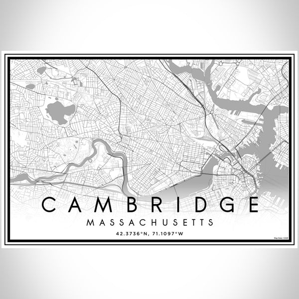 Cambridge - Massachusetts Classic Map Print