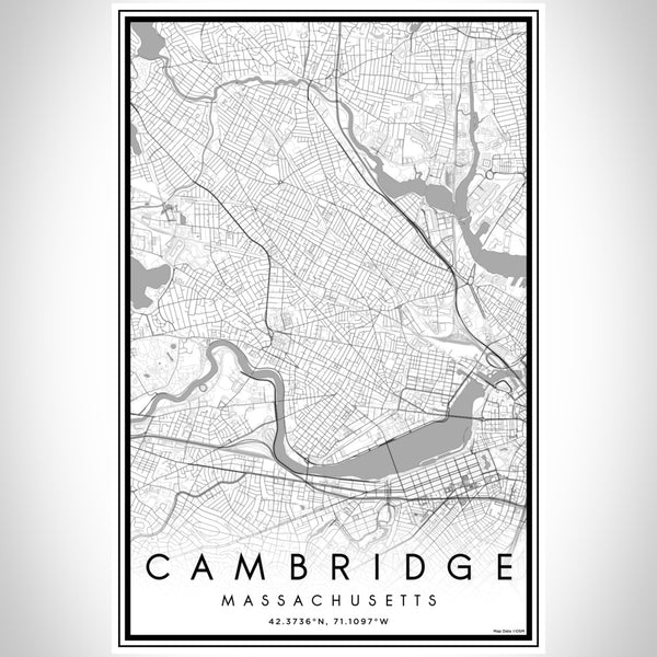 Cambridge - Massachusetts Classic Map Print
